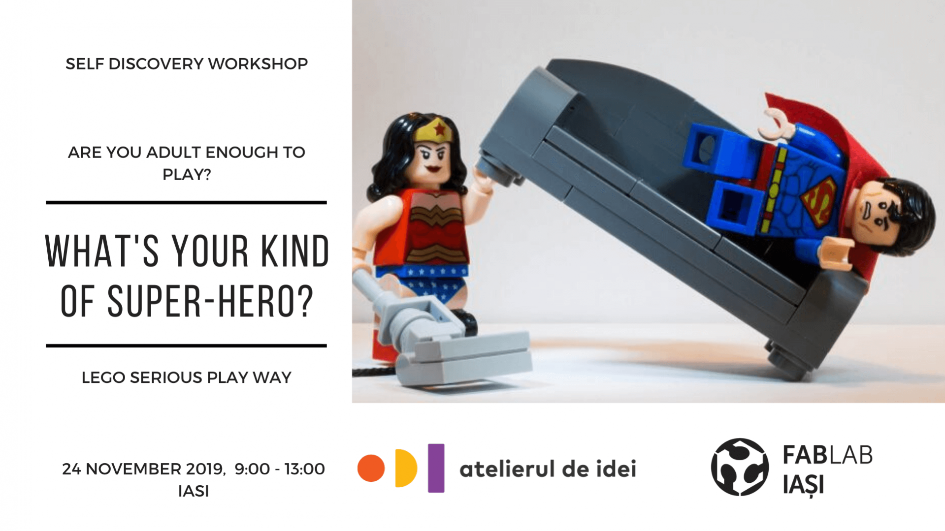 Lego Serious Play Atelierul de Idei workshop super hero